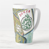 麻雀タイル カフェラテマグ (右アングル)