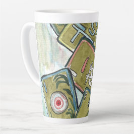 麻雀タイル カフェラテマグ