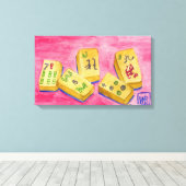 麻雀タイル キャンバスプリント (インサイチュ (ウッドフロア))