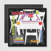 麻雀タイル＆テーブルマグネットカード マグネット招待状 (正面/裏面)