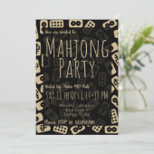 麻雀タイル – パーティの招待状 招待状 (スタンド正面)