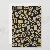 麻雀タイル – パーティの招待状 招待状 (裏面)