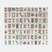 麻雀タイル フリースブランケット (正面(横))