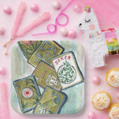 麻雀タイル ペーパープレート (パーティー)