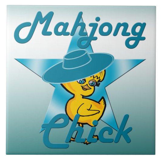 麻雀チック#7 タイル (正面)