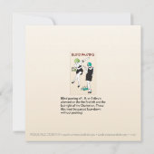 麻雀チャールストンダンサーズ フラットカード 招待状 (裏面)