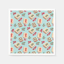 麻雀ドラゴンタイル紙ナプキンス スタンダードカクテルナプキン