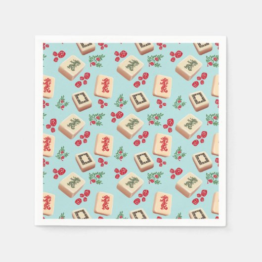 麻雀ドラゴンタイル紙ナプキンス スタンダードカクテルナプキン (正面)