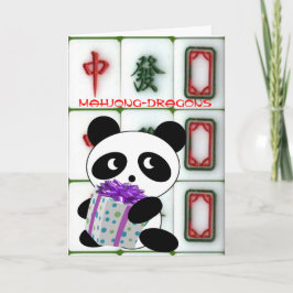 麻雀ドラゴン誕生日 カード