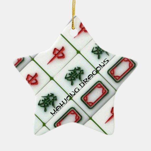 麻雀ドラゴン セラミックオーナメント (正面)