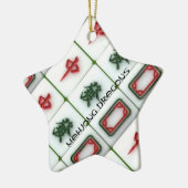 麻雀ドラゴン セラミックオーナメント (左)