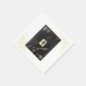 麻雀ナプキンと広東語1 of Bamboo スタンダードカクテルナプキン (角)