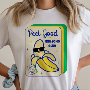 麻雀バナナゲームタイルTシャツ Tシャツ