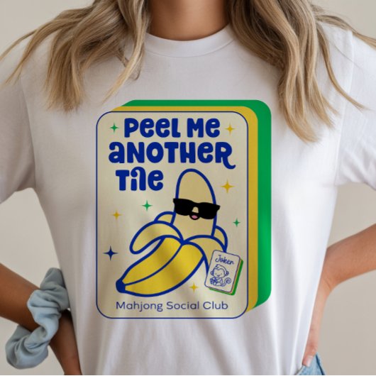 麻雀バナナゲームタイルTシャツ Tシャツ