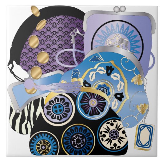 麻雀パルセスブルータイル タイル (正面)