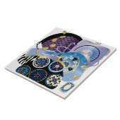 麻雀パルセスブルータイル タイル (側面)