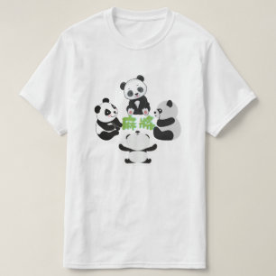 麻雀パンダ可愛おもしろいいTシャツ Tシャツ