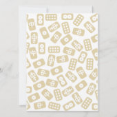 麻雀パーソナライズされたタイルハッピーバースデーカード (裏面)