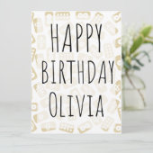 麻雀パーソナライズされたタイルハッピーバースデーカード (スタンド正面)