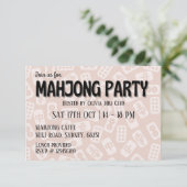 麻雀パーティーのピンクタイル 招待状 (スタンド正面)