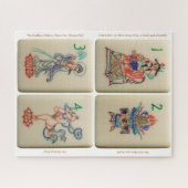 麻雀フラワータイルパズル ジグソーパズル (横)