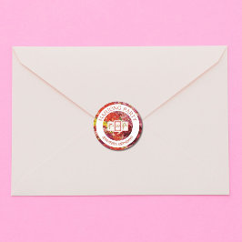 麻雀フローラカスタマイズ可能シール ラウンドシール