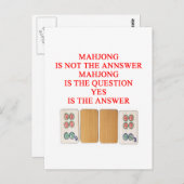 麻雀プレイヤーデザイン ポストカード (正面/裏面)