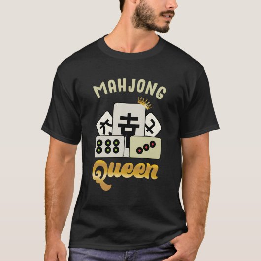 麻雀プレーヤー及び麻雀のための麻雀ボードゲーム Tシャツ (正面)