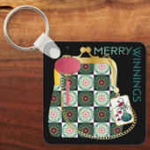 麻雀ホリデーキーケース キーホルダー (正面)