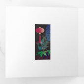 麻雀ホリデートリフォルドカード 三つ折りクリスマスカード (内部最初)