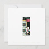 麻雀ポーチホリデー フラットカード 招待状 (裏面)