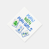 麻雀マガールズウォーターカラータイル スタンダードカクテルナプキン (角)