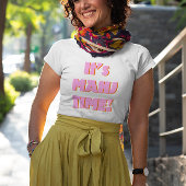 麻雀マージャンチョンピンク引用文かわいいおもしろい Tシャツ