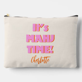 麻雀マージャンチョンピンク引用文 パーソナライズされた アクセサリーポーチ