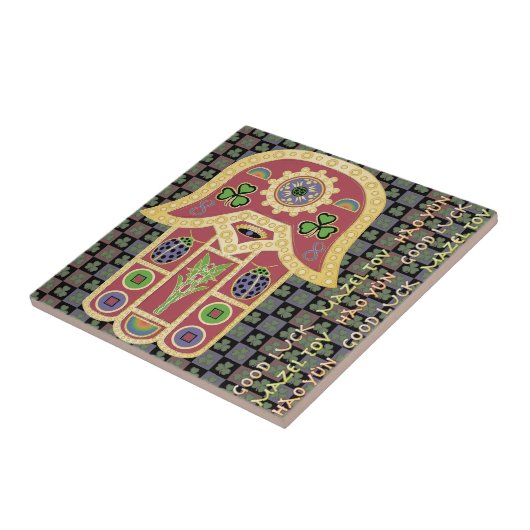 麻雀ラッキータイル タイル (側面)