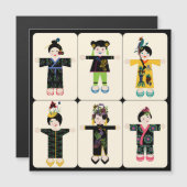 麻雀人形 ドール フラットマグネット マグネット招待状 (正面/裏面)