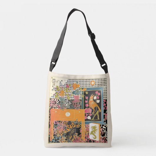 麻雀台 クロスボディバッグ (裏面)