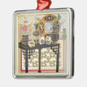 麻雀台 メタルオーナメント (左)