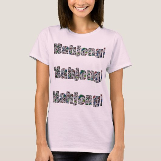 麻雀女子Tシャツ Tシャツ (正面)