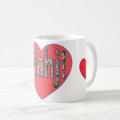 麻雀好きなあなたへコーヒーマグ - Love Mahj! コーヒーマグカップ (正面右)