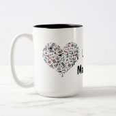 麻雀好き Mug ツートーンマグカップ (左)