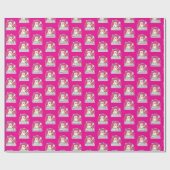 麻雀得猫相撲/Fu_mahjong winner ラッピングペーパー (フラット)