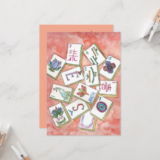 麻雀招待状カード 招待状