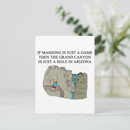 麻雀棋士 ポストカード (スタンド正面)