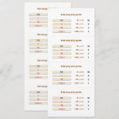 麻雀点棒　２ 招待状 (正面/裏面)