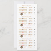 麻雀点棒 - 2 (コイン付き) 招待状 (裏面)