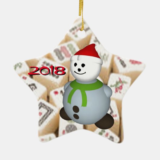 麻雀牌 セラミックオーナメント (裏面)