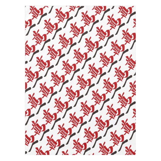 麻雀牌 一萬_文字-01 テーブルクロス (正面)