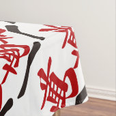 麻雀牌 一萬_文字-01 テーブルクロス (インサイチュ)