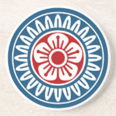 麻雀牌 1筒 イーピン_ロゴのみ-01 コースター (正面)